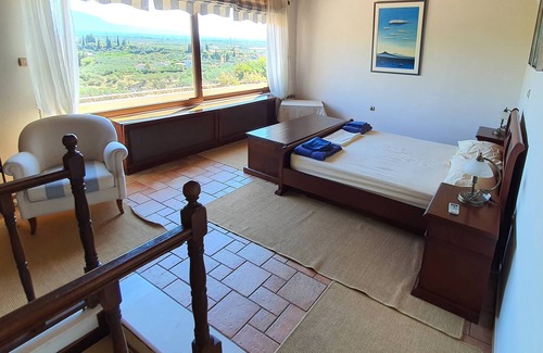 Kato Diminio Villa | Villa de luxe, 5 chambres, grande piscine, sauna, vue imprenable