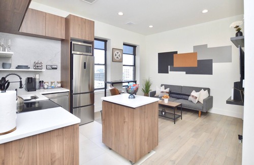 Central Business District Appartement | 🔰Luxury 1BR Apt Kng Bed Rooftop DwnTwn Newark 5🌟