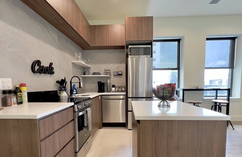 Central Business District Appartement | 🔰Luxury 1BR Apt Kng Bed Rooftop DwnTwn Newark 5🌟