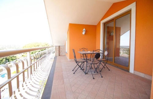 Trecastagni Appartement | Appartement de luxe de 2 chambres avec vue sur la mer