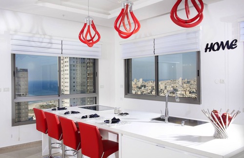 Bat Yam Appartement | penthouse sur la plage 5 chambres Piscine privée