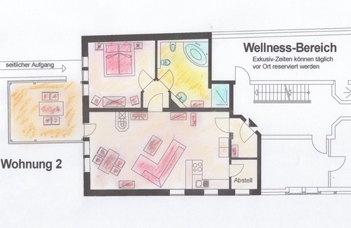 Rhoden Copropriété | Appartement avec bain à remous et cheminée, Wi-Fi gratuit - espace bien-être incl.
