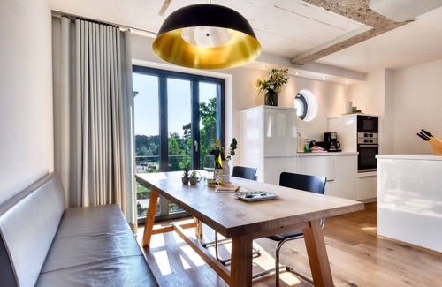 Prora Appartement | Luxury apartment Sonnenloft 14 in Prora Düne 7 with private sauna and fireplace