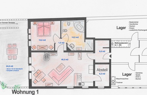 Rhoden Appartement | Appartement avec bain à remous et cheminée, Wi-Fi gratuit - espace bien-être incl.