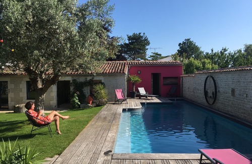 Marsilly Maison | Demeure charme luxe 8km La Rochelle ile de ré, piscine, sauna classée 5*