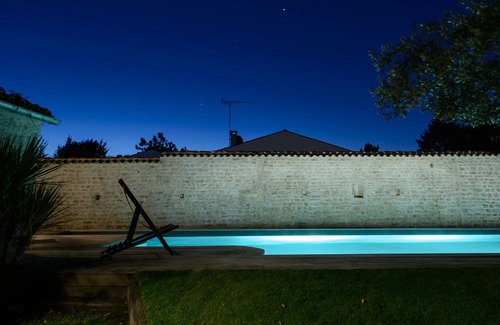 Marsilly Maison | Demeure charme luxe 8km La Rochelle ile de ré, piscine, sauna classée 5*