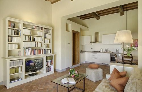 Panzano in Chianti Appartement | Chianti de luxe avec charme, vue, piscine et patio privé