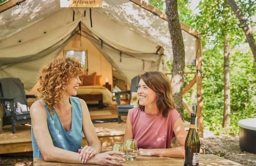 Elora Cabine | Luxury Glamping on Elora Sunflower Farm -Sunflower