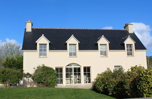 Guisseny Villa | Au Bord de mer ! Villa luxe moderne - immense jardin - châlet vue mer à part