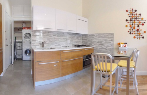 Upper West Side Appartement | Upper West Central Park Modern Luxury Meublé 1 BR Appartement avec laveuse / sécheuse