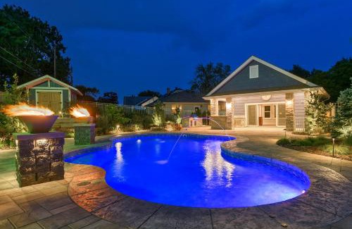 Southeast Omaha Maison | Luxury Oasis Heated Pool, Hot Tub, BBQ