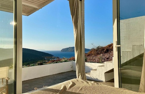 Pefki Maison | Luxury Sea View Cottage in Quiet Olive Grove