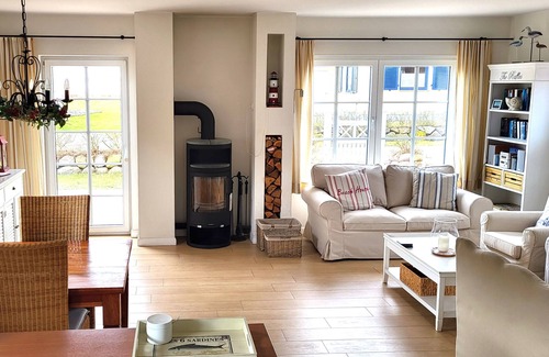Juliusruh Maison | Chaumière de Prestige dans un endroit fantastique sur Breeger Bodden, la plage, cheminée, cabine infrarouge