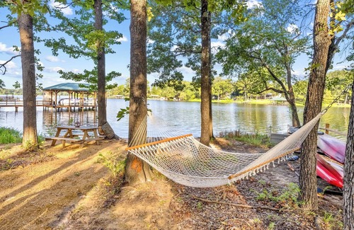 Mineola Maison | Luxury Tiny Home with Private Sand Beach Lake Access and Hot Tub