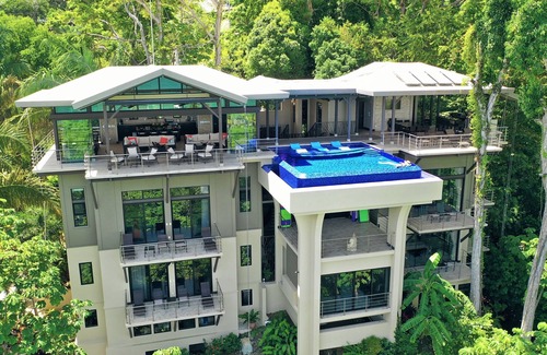 Manuel Antonio Villa | MEILLEURES VUES SUR L'OCEAN à Manuel Antonio, parfait pour les vacances en famille et le yoga