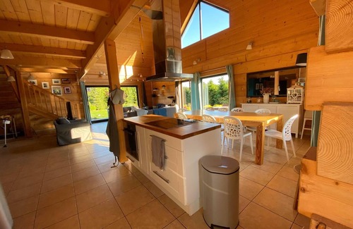 Kolczewo Maison | Idyllique maison en bois de luxe avec un grand jardin au milieu de la nature, avec sauna