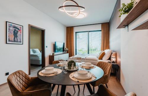 Brno-stred Appartement | Luxusní zahradní rezidence - 3 min od centra, 2 ložnice, zahrada, 117 m2