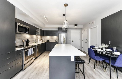 Crystal City Appartement | Luxxe 2BR Oasis with Scenic Rooftop & Gym ﻿