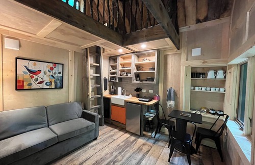Sparrow Bush Cottage | Magical, all season, multilevel treehouse on beautiful 120 acre property.