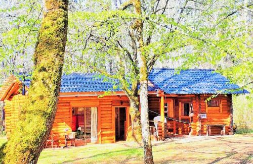 Les Farges Maison | Magnifique chalets en rondins avec SPA et Tipis en plaine Nature Environnement ressourçant au calme vue imprenable Lascaux SPA non disponible juillet et aout