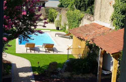Barcelonne-du-Gers Maison | Maison bourgeoise 4ch piscine-jacuzzi intérieur parking privé