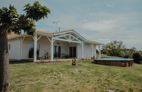 Fieux Maison | Maison avec piscine et belle vue sur la campagne