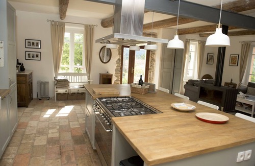 Roquebrun Maison | Maison de Farine's La Grande Maison has a pool, large terraces, and lovely views