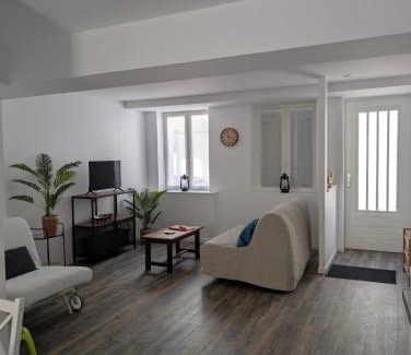 Seurre Appartement | Maison de ville, local à vélo, cour, bord de Saône