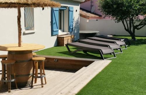 Moussan Maison | Maison L'Inattendu avec spa & piscine privatifs