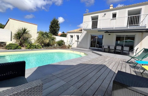 Saint-Vincent-sur-Jard Maison | Maison Tout Confort Bord de Mer, Piscine, 140m², 5 chambres
