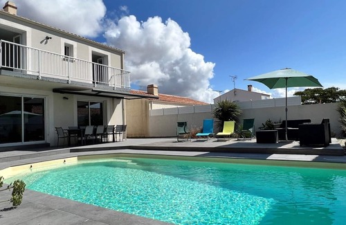 Saint-Vincent-sur-Jard Maison | Maison Tout Confort Bord de Mer, Piscine, 140m², 5 chambres