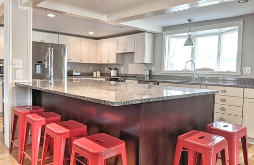 Lochmere Maison | Makin' Waves on Silver Lake with sandy beach and dock