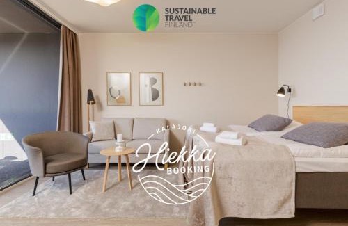 Kalajoki Appartement | Marina Chalets Studios by Hiekka Booking - sisältää liinavaatteet ja loppusiivouksen