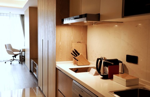 Jeifangbei Central Business District Hôtel | Marriott Executive Apartments Chongqing