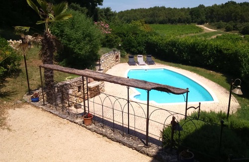 Saint-Nazaire Maison | Mas 17eme piscine privée proche Avignon, Vallée Cèze, Ardèche, chien bienvenu