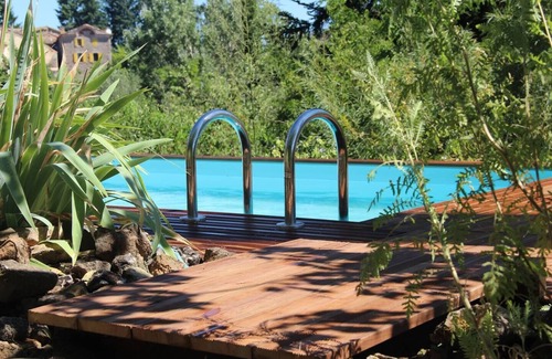 Banne Maison | Mas l'Esquirou - Authentique Mas Ardéchois en pierre avec piscine, jardin arboré