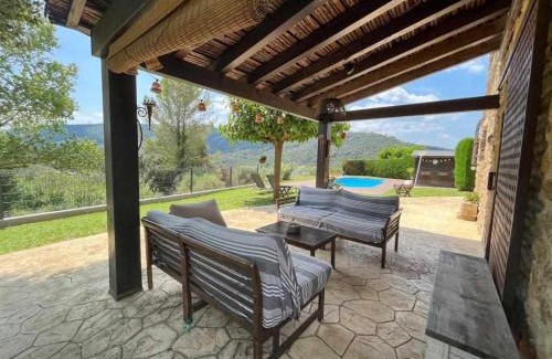 Sant Marti de Llemena Girona Maison | Masia with pool and beautiful views near Girona