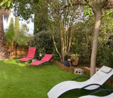 Servian Maison | Mazet des Orchidées - Gîte 4 personnes 50 m2 - Jardin, spa privé - indépendant - stationnement privé