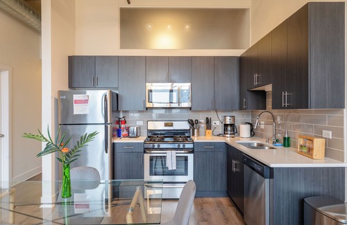 Near South Side Appartement | McCormick Place 2b/2b family unit with optional parking for up to 8 guests