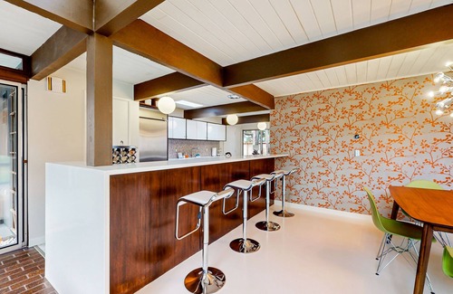 Garden Home-Whitford Maison | MCM home with atrium & yoga area near Nike HQ, Intel & Washington Square Mall