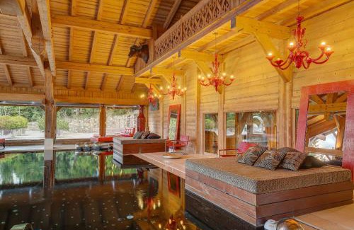 Demi-Quartier Chalet De Ski | Megeve Luxury Estate The Royal Alpine Retreat with Mont Blanc View