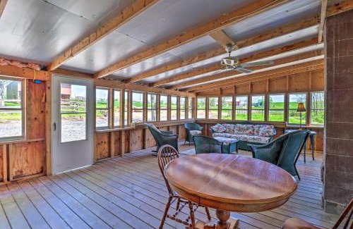 Mifflinburg Maison | Mifflinburg Farmhouse with Deck Family Friendly!