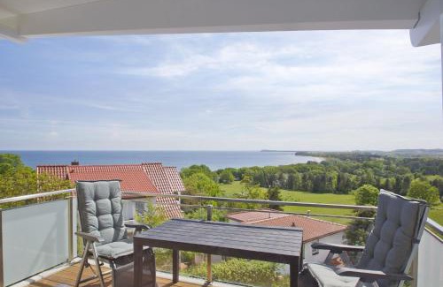 Gohren Appartement | mit Meerblick und Balkon, gratis Nutzung vom AHOI Erlebnisbad und Sauna in Sellin - Meeresblick FeWo 67