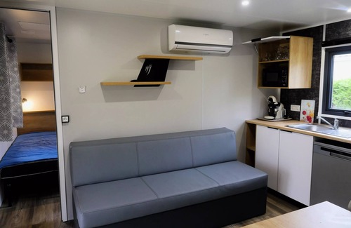 Sadirac Maison | Mobil-Home Laurier 3 Rooms 4 People Air-conditioned + TV 2sdb