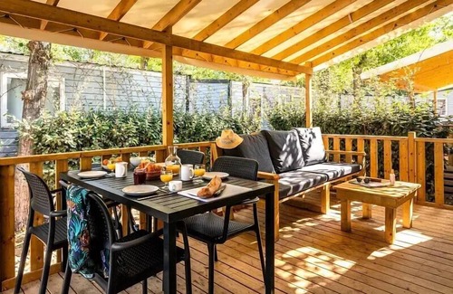 Kaatsheuvel Maison | Mobil-home | Premium Azure | 3 Ch. | 6 pers. | Terrasse Lounge