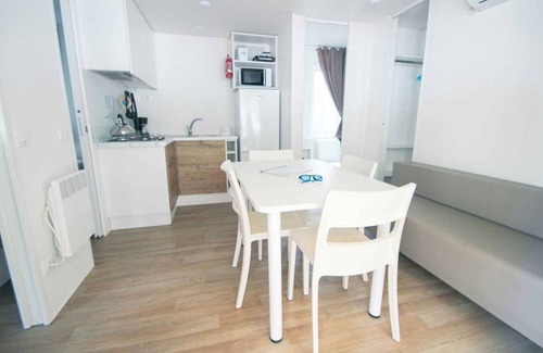 Il Monte Maison | Maison mobile avec climatisation et terrasse couverte