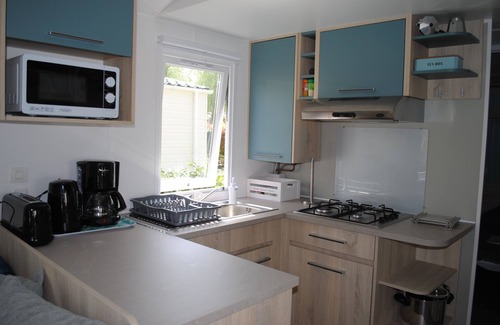 Onzain Maison | Mobilhome AMIRA vue sur étang camping 4* proche zoo Beauval châteaux de la Loire