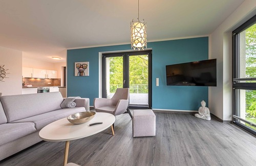 Krakow am See Appartement | Modern 5-star vacation apartment with roof terrace on Lake Krakow