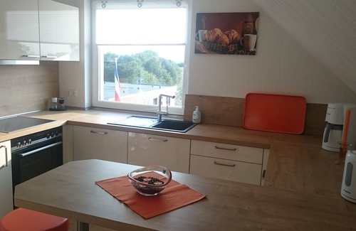 Brenkenhagen Appartement | Appartement moderne de construction récente avec grande loggia et salle de bain spacieuse