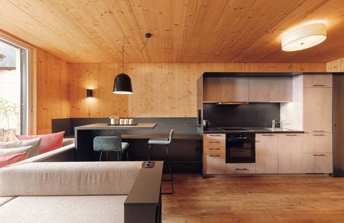 Neustift Im Stubaital Appartement | Maison moderne en bois avec 2 appartements
